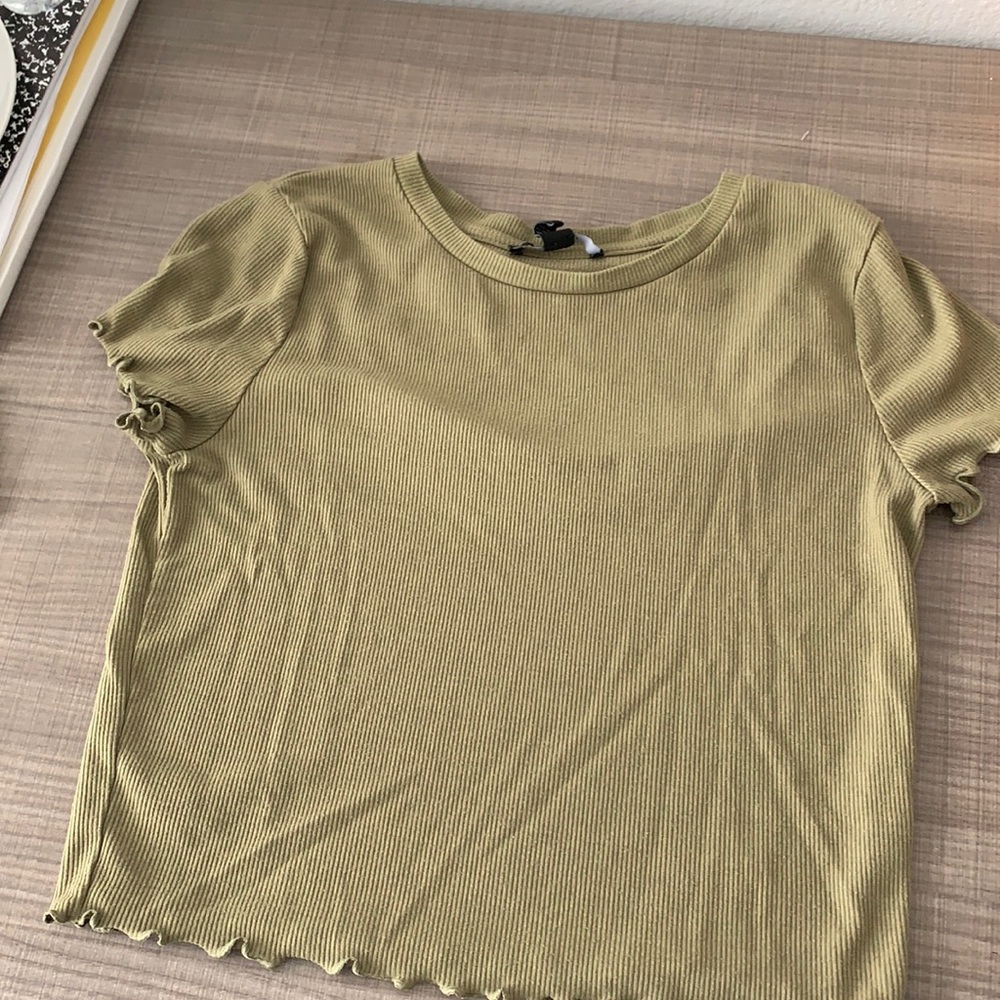 Forever 21 Green Crop Top